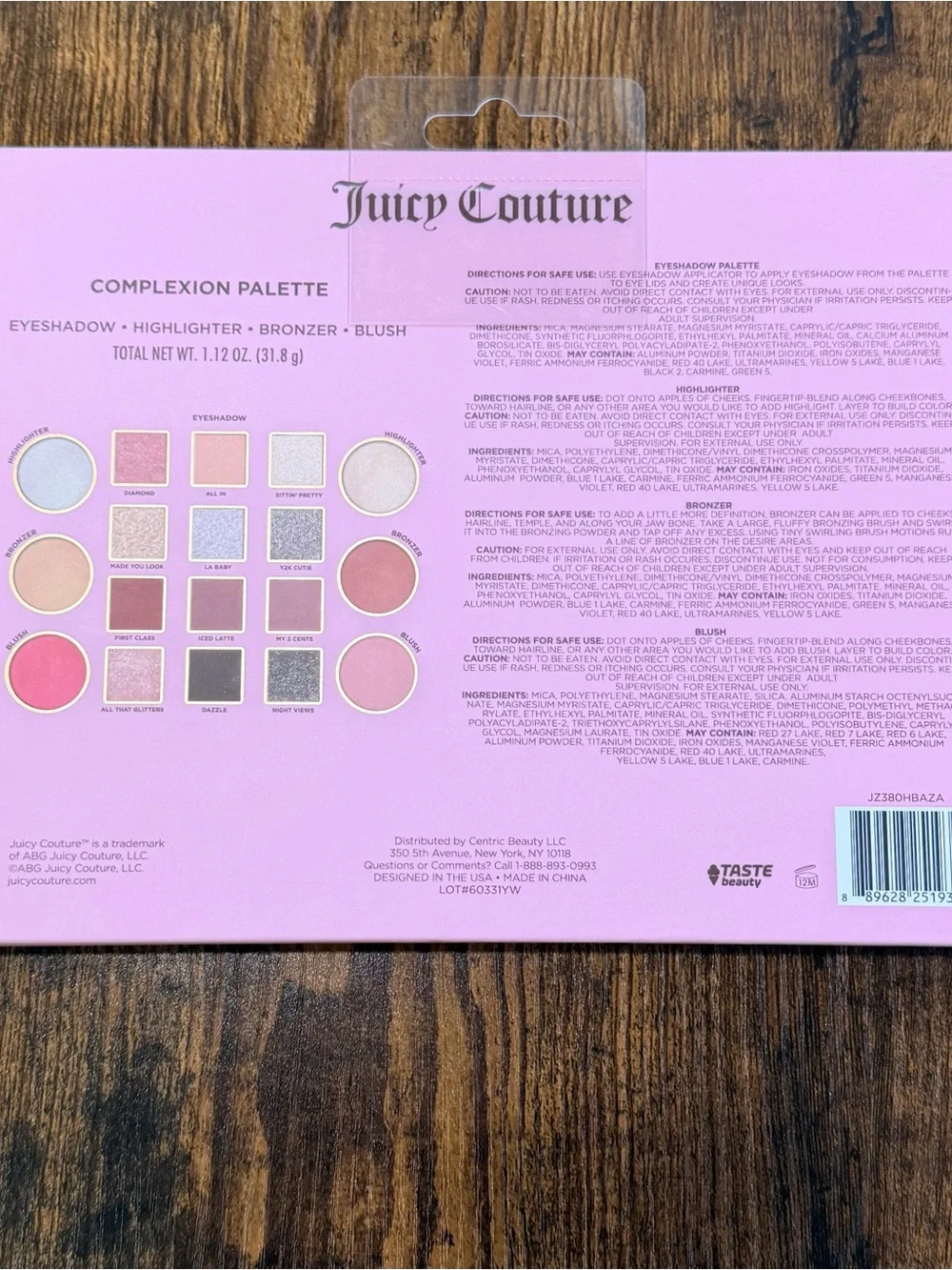 Juicy Couture Pink Eyeshadow & Face Palette – Pink
